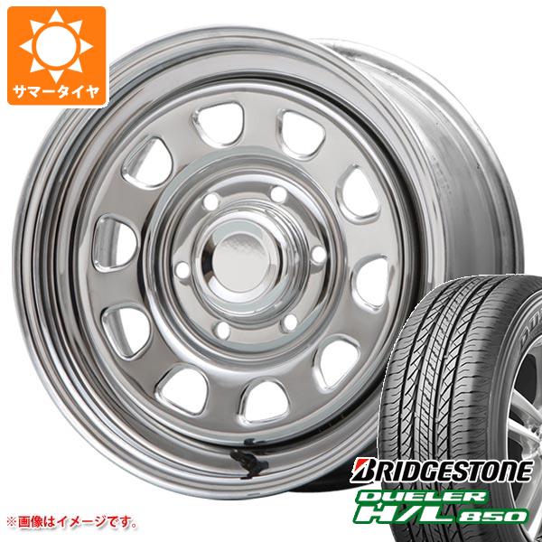 【タイヤ交換対象】NV350キャラバン E26用 サマータイヤ ブリヂストン デューラー H/L850 215/70R16 100H MLJ デイトナ SS 6.5-16 タイヤホイール4本セット