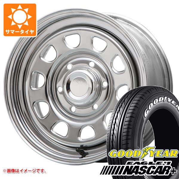 【タイヤ交換対象】NV350キャラバン E26用 2025年製 サマータイヤ グッドイヤー イーグル ＃1 ナスカープラス 215/65R16C 109/107R ホワイトレター MLJ デイトナ SS 6.5-16 タイヤホイール4本セット