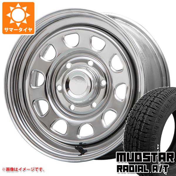 【タイヤ交換対象】NV350キャラバン E26用 サマータイヤ マッドスター ラジアル A/T 215/65R16C 109/107L ホワイトレター MLJ デイトナ SS 6.5-16 タイヤホイール4本セット