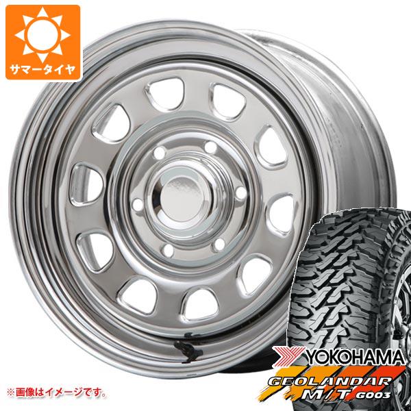 【タイヤ交換対象】ハイエース 200系用 2025年製 サマータイヤ ヨコハマ ジオランダー M/T G003 LT215/70R16 100/ 97Q MLJ デイトナ SS 7.0-16 タイヤホイール4本セット