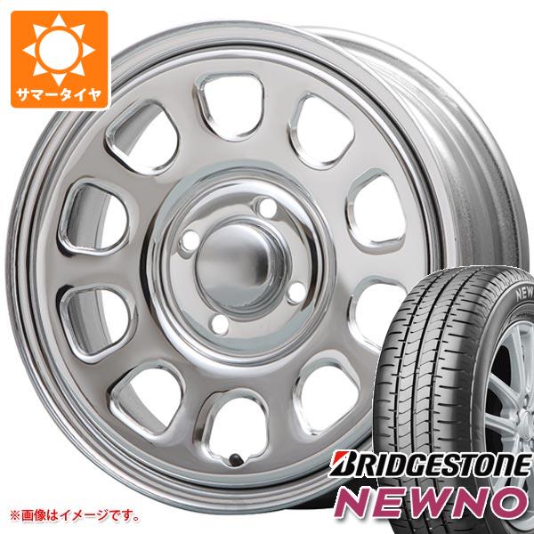 【タイヤ交換対象】エブリイワゴン DA17W用 サマータイヤ ブリヂストン ニューノ 165/65R14 79S MLJ デイトナ SS 5.0-14 タイヤホイール4本セット