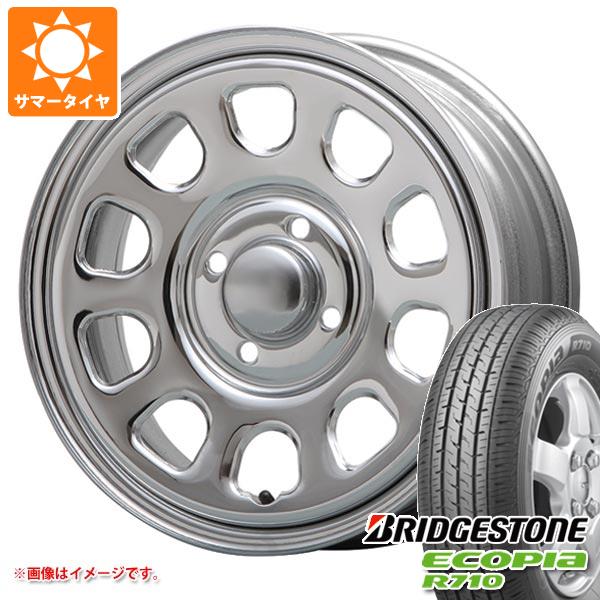 【タイヤ交換対象】エブリイバン DA17V用 2025年製 サマータイヤ ブリヂストン エコピア R710 165/80R14 97/95N (165R14 8PR相当) MLJ デイトナ SS 5.0-14 タイヤホイール4本セット