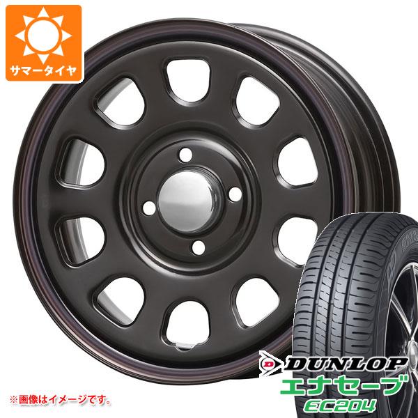 【タイヤ交換対象】キャリイ DA16T用 サマータイヤ ダンロップ エナセーブ EC204 165/65R14 79S MLJ デイトナ SS 5.0-14 タイヤホイール4本セット