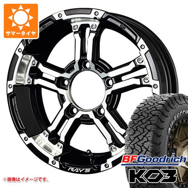【タイヤ交換対象】5本セット ジムニーシエラ JB74W用 サマータイヤ BFグッドリッチ オールテレーンT/A KO3 LT215/70R16 100/97S ホワイトレター レイズ デイトナ FDX-J 5.5-16 タイヤホイール5本セット