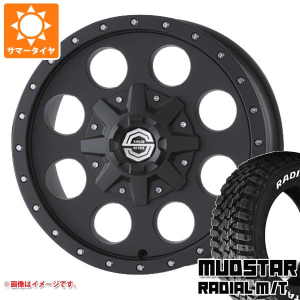 【タイヤ交換対象】デリカD:5用 サマータイヤ マッドスター ラジアル M/T 215/70R16 100T ホワイトレター ソリッドレーシング アイメタル X 6.5-16 タイヤホイール4本セット