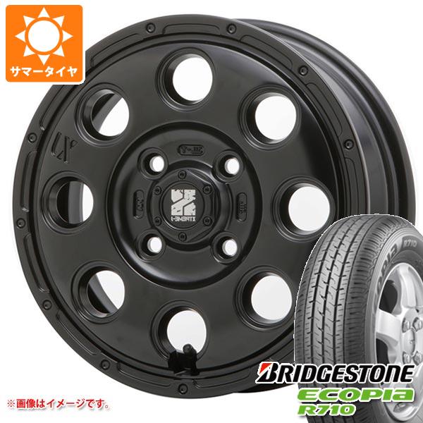 【タイヤ交換対象】エブリイワゴン DA17W用 サマータイヤ ブリヂストン エコピア R710 145/80R13 82/80N (145R13 6PR相当) MLJ エクストリームJ KK03 4.0-13 タイヤホイール4本セット