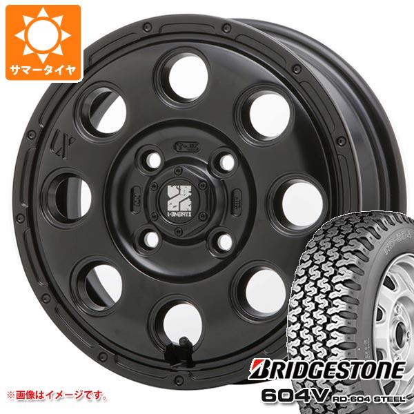 【タイヤ交換対象】キャリイ DA16T用 サマータイヤ ブリヂストン 604V RD-604 スチール 145R13 6PR (145/80R13 82/80N相当) MLJ エクストリームJ KK03 4.0-13 タイヤホイール4本セット