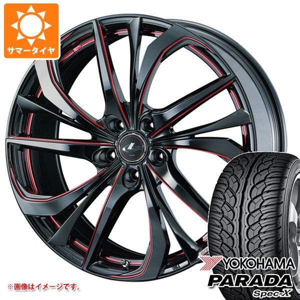 【タイヤ交換対象】サマータイヤ 235/60R18 103V ヨコハマ パラダ スペック-X PA02 レオニス TE 8.0-18 タイヤホイール4本セット