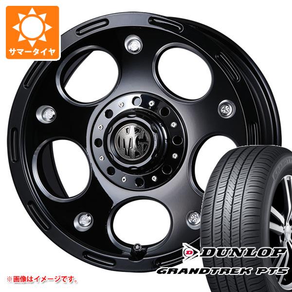 【タイヤ交換対象】トライトン LC2T用 サマータイヤ ダンロップ グラントレック PT5 265/65R17 112H クリムソン MG デーモン 8.0-17 タイヤホイール4本セット