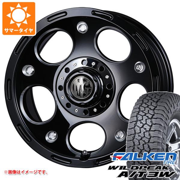 【タイヤ交換対象】トライトン LC2T用 サマータイヤ ファルケン ワイルドピーク A/T3W 265/65R17 116S XL クリムソン MG デーモン 8.0-17 タイヤホイール4本セット