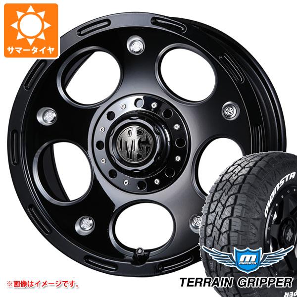 【タイヤ交換対象】サマータイヤ 265/65R17 116T XL モンスタ テレーングリッパー ホワイトレター クリムソン MG デーモン 8.0-17 タイヤホイール4本セット