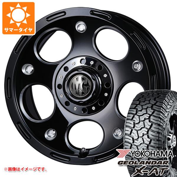 【タイヤ交換対象】ハイラックスサーフ215系用 サマータイヤ ヨコハマ ジオランダー X-AT G016 265/65R17 116T XL ブラックレター クリムソン MG デーモン 8.0-17 タイヤホイール4本セット