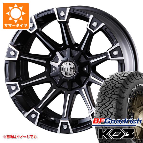 【タイヤ交換対象】ジープ ラングラー JK/JL系用 サマータイヤ BFグッドリッチ オールテレーンT/A KO3 LT265/70R17 118/115S ホワイトレター クリムソン MG モンスター タイヤホイール4本セット