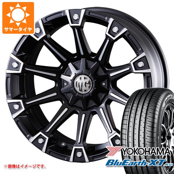 【タイヤ交換対象】エクリプスクロス GK系用 サマータイヤ ヨコハマ ブルーアースXT AE61 225/65R17 106V XL クリムソン MG モンスター 7.0-17 タイヤホイール4本セット