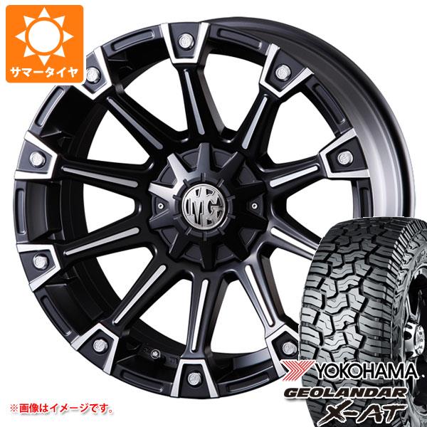 【タイヤ交換対象】ジープ ラングラー JK/JL系用 サマータイヤ ヨコハマ ジオランダー X-AT G016 LT275/55R20 120/117Q ブラックレター クリムソン MG モンスター タイヤホイール4本セット