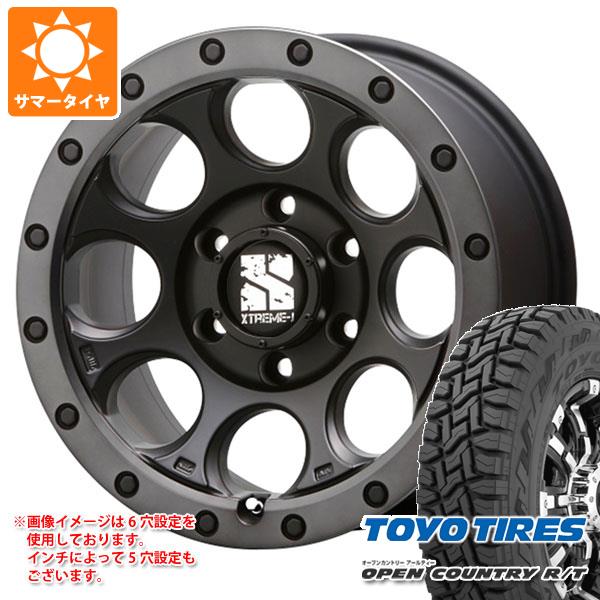 【タイヤ交換対象】サマータイヤ 235/70R16 106Q トーヨー オープンカントリー R/T ホワイトレター MLJ エクストリームJ XJ03 7.0-16 タイヤホイール4本セット