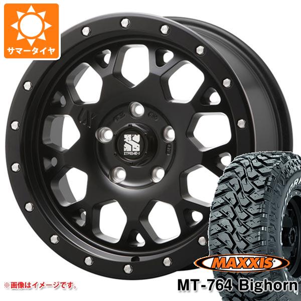 【タイヤ交換対象】サマータイヤ 265/70R17 118/115Q 8PR マキシス MT-764 ビッグホーン ホワイトレター MLJ エクストリームJ XJ04 8.0-17 タイヤホイール4本セット