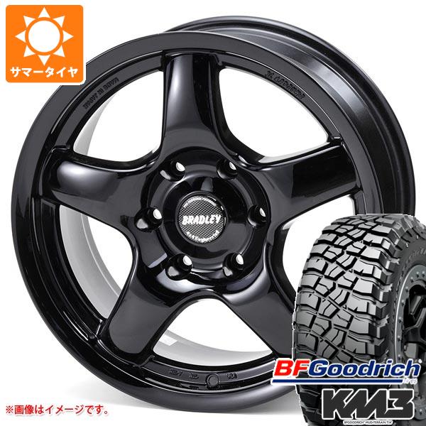 【タイヤ交換対象】ランドクルーザー プラド 150系用 サマータイヤ BFグッドリッチ マッドテレーンT/A KM3 LT265/70R17 121/118Q ブラッドレー パイ 8.0-17 タイヤホイール4本セット