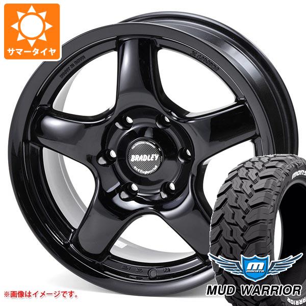 【タイヤ交換対象】ハイラックスサーフ215系用 サマータイヤ モンスタ マッドウォーリアー LT265/65R17 120/117Q ホワイトレター ブラッドレー パイ 8.0-17 タイヤホイール4本セット