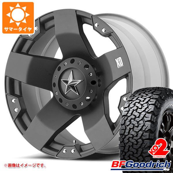 【タイヤ交換対象】サマータイヤ 285/55R20 117/114T BFグッドリッチ オールテレーンT/A KO2 ブラックレター KMC XD775 ロックスター 8.5-20 タイヤホイール4本セット