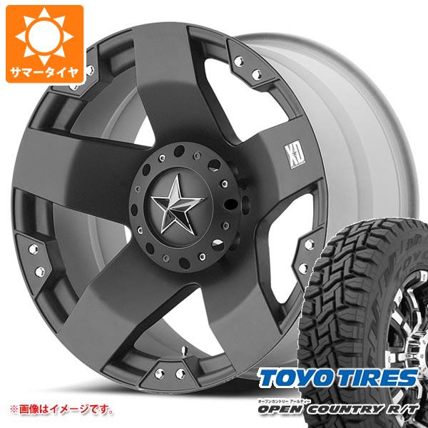 【タイヤ交換対象】ハイラックス 120系用 サマータイヤ トーヨー オープンカントリー R/T 265/65R17 112Q ホワイトレター KMC XD775 ロックスター 8.0-17 タイヤホイール4本セット