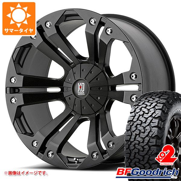 【タイヤ交換対象】ハイラックス 120系用 サマータイヤ BFグッドリッチ オールテレーンT/A KO2 LT265/60R18 119/116S ブラックレター KMC XD778 モンスター 9.0-18 タイヤホイール4本セット