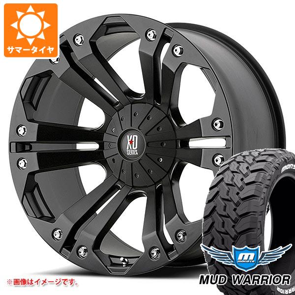 【タイヤ交換対象】サマータイヤ 275/55R20 120/117Q モンスタ マッドウォーリアー ホワイトレター KMC XD778 モンスター 9.0-20 タイヤホイール4本セット