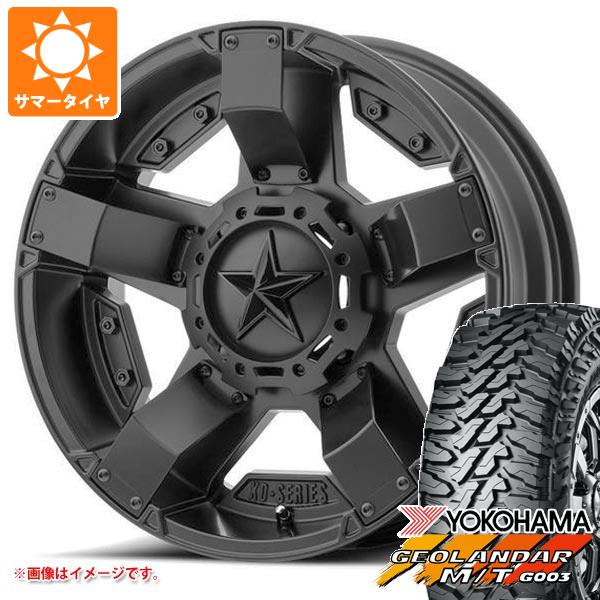 【タイヤ交換対象】2024年製 サマータイヤ 265/70R17 121/118Q ヨコハマ ジオランダー M/T G003 KMC XD811 ロックスター2 8.0-17 タイヤホイール4本セット