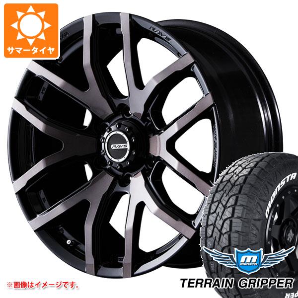 【タイヤ交換対象】5本セット FJクルーザー 10系用 サマータイヤ モンスタ テレーングリッパー 265/70R17 115T ホワイトレター レイズ デイトナ FDX F6 8.0-17 タイヤホイール5本セット