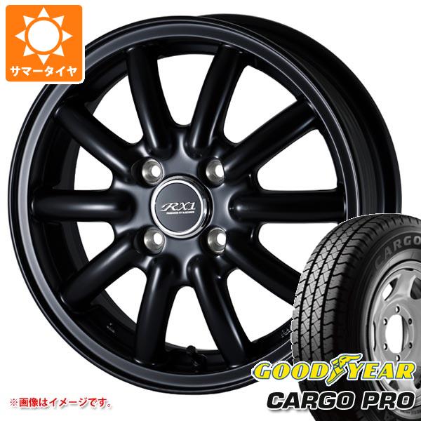 【タイヤ交換対象】ハスラー用 サマータイヤ グッドイヤー カーゴ プロ 165/80R14 91/90N (165R14 6PR相当) ドゥオール フェニーチェ RX1 4.5-14 タイヤホイール4本セット