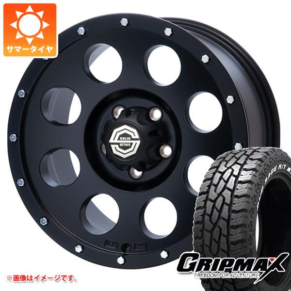 【タイヤ交換対象】エクリプスクロス GK系用 サマータイヤ グリップマックス マッドレイジ R/T MAX LT215/70R16 100/97R ホワイトレター ソリッドレーシング アイメタル X2 8.0-16 タイヤホイール4本セット