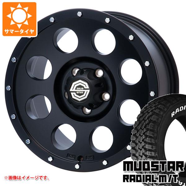 【タイヤ交換対象】デリカD:5用 サマータイヤ マッドスター ラジアル M/T 215/70R16 100T ホワイトレター ソリッドレーシング アイメタル X2 8.0-16 タイヤホイール4本セット