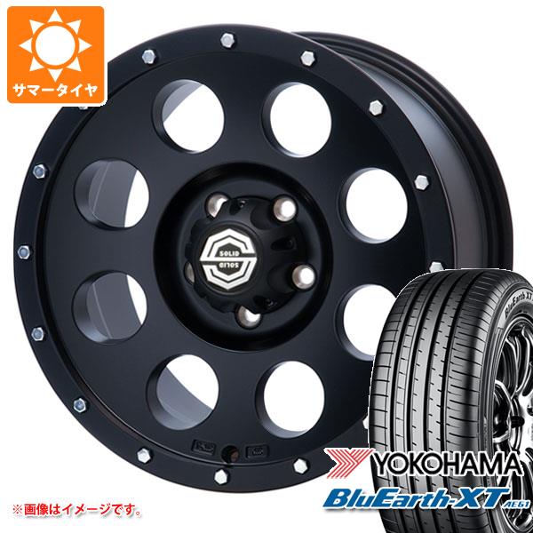 【タイヤ交換対象】エクリプスクロス GK系用 サマータイヤ ヨコハマ ブルーアースXT AE61 215/70R16 100H ソリッドレーシング アイメタル X2 8.0-16 タイヤホイール4本セット