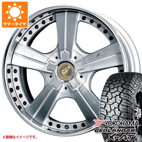 【タイヤ交換対象】ハイラックス 120系用 サマータイヤ ヨコハマ ジオランダー X-AT G016 LT275/55R20 120/117Q ブラックレター スーパースター ピュアスピリッツ オークス 8.5-20 タイヤホイール4本セット