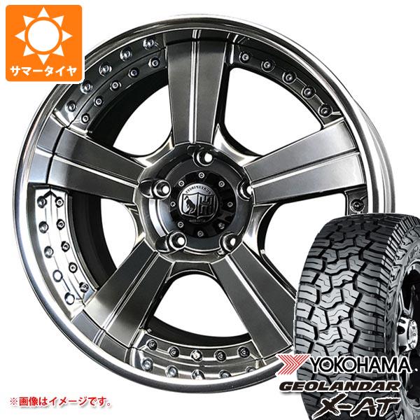 【タイヤ交換対象】ハイラックス 120系用 サマータイヤ ヨコハマ ジオランダー X-AT G016 LT275/55R20 120/117Q ブラックレター スーパースター ピュアスピリッツ オークスXC 8.5-20 タイヤホイール4本セット