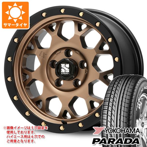 【タイヤ交換対象】ハイエース 200系用 2024年製 サマータイヤ ヨコハマ パラダ PA03 215/65R16C 109/107S ホワイトレター MLJ エクストリームJ XJ04 6.5-16 タイヤホイール4本セット