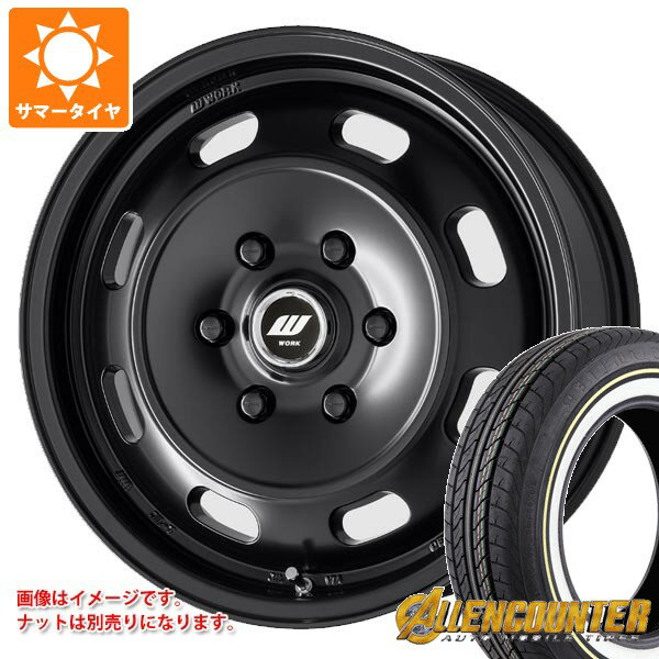 【タイヤ交換対象】ニッサン NV350キャラバン E26用 サマータイヤ オーレンカウンター クラシックオーバル 215/65R16C 109/107T ホワイト/イエローリボン ワーク エクストラップ DTHC 6.5-16 タイヤホイール4本セット