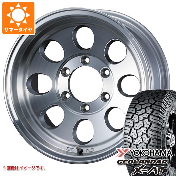 【タイヤ交換対象】サマータイヤ 265/70R16 121/118Q ヨコハマ ジオランダー X-AT G016 ブラックレター ジムライン タイプ2 8.0-16 タイヤホイール4本セット