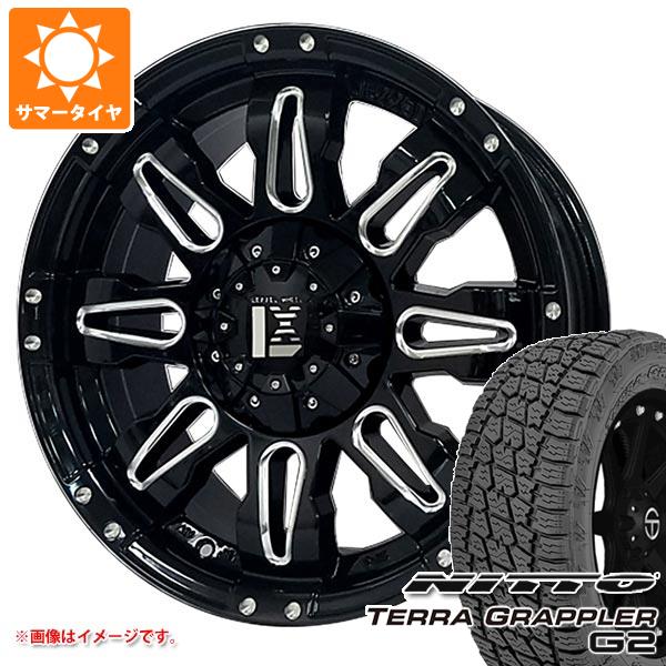 【タイヤ交換対象】ランドクルーザー200用 サマータイヤ ニットー テラグラップラー G2 285/50R20 116S XL オフビート レクセル バレーノ オフロードスタイル 9.0-20 タイヤホイール4本セット