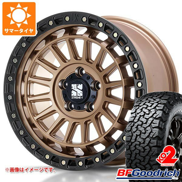 【タイヤ交換対象】ジープ ラングラー JK/JL系用 サマータイヤ BFグッドリッチ オールテレーンT/A KO2 LT255/70R18 117/114S ブラックレター MLJ エクストリームJ XJ08 タイヤホイール4本セット