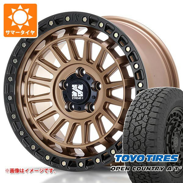 【タイヤ交換対象】ミツビシ エクリプスクロス GK系用 サマータイヤ トーヨー オープンカントリー A/T3 235/65R17 108H XL ブラックレター MLJ エクストリームJ XJ08 7.5-17 タイヤホイール4本セット