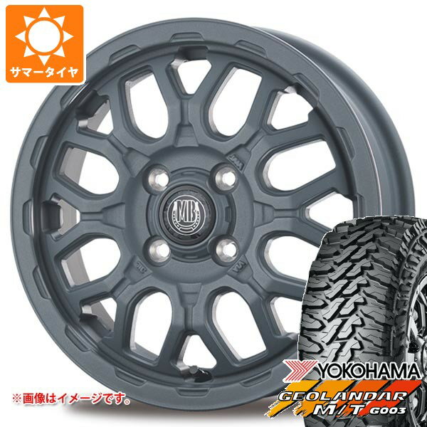【タイヤ交換対象】ダイハツ アトレーワゴン S300系用 サマータイヤ ヨコハマ ジオランダー M/T G003 LT165/65R14 81/78Q インターミラノ マッドバーン XR-800M ME 4.5-14 タイヤホイール4本セット