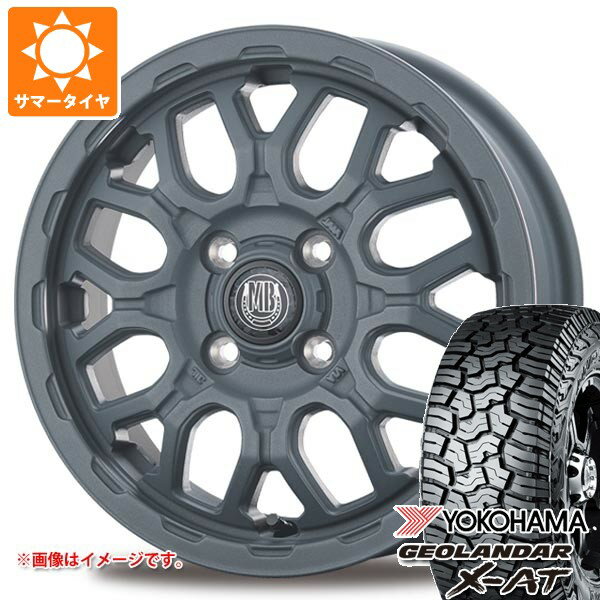 【タイヤ交換対象】スズキ エブリイバン DA17V用 2025年製サマータイヤ ヨコハマ ジオランダー X-AT G016 145R14C 85/83Q ブラックレター G016A インターミラノ マッドバーン XR-800M ME 4.5-14 タイヤホイール4本セット