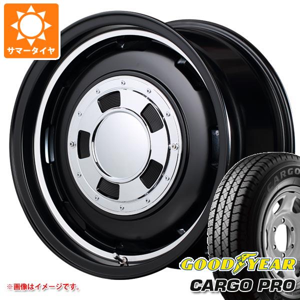 【タイヤ交換対象】キャリイ DA16T用 サマータイヤ グッドイヤー カーゴ プロ 165/80R14 97/95N (165R14 8PR相当) ガルシア シスコ 4.5-14 タイヤホイール4本セット