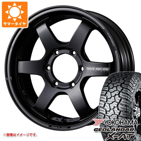 【タイヤ交換対象】ハイラックス 120系用 サマータイヤ ヨコハマ ジオランダー X-AT G016 LT265/65R18 122/119Q ブラックレター レイズ ボルクレーシング TE37SB 8.5-18 タイヤホイール4本セット