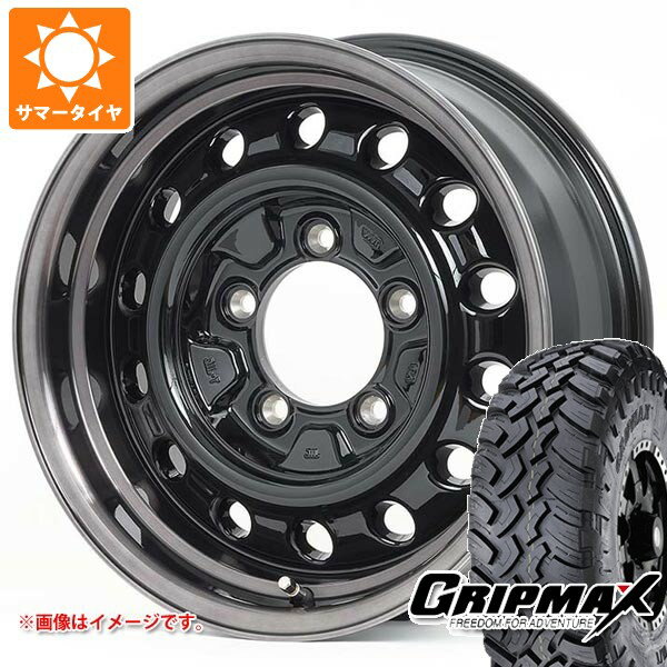 【タイヤ交換対象】スズキ ジムニーシエラ JB74W用 サマータイヤ グリップマックス マッドレイジ M/T 195/80R15 96Q ホワイトレター アピオ ワイルドボア D 6.0-15 タイヤホイール4本セット
