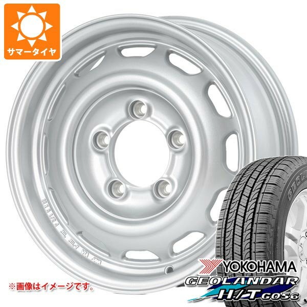 【タイヤ交換対象】スズキ ジムニーノマド JC74W用 サマータイヤ 2025年製 ヨコハマ ジオランダー H/T G056 195/80R15 107/105L LT ホワイトレター アピオ ワイルドボア ベンチュラ 6.0-15 タイヤホイール4本セット