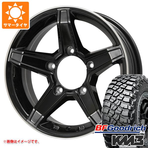 【タイヤ交換対象】5本セット ジムニー JB64W用 サマータイヤ BFグッドリッチ マッドテレーンT/A KM3 LT225/75R16 115/112Q プレミックス エステラ 5.5-16 タイヤホイール5本セット