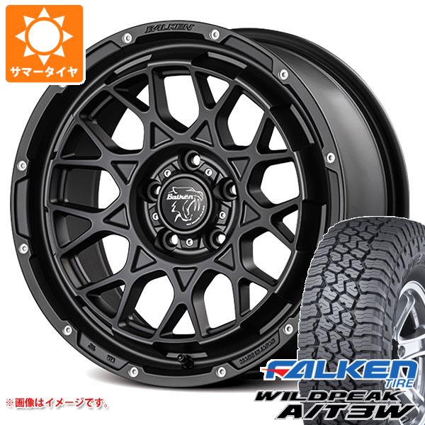 【タイヤ交換対象】エクリプスクロス GK系用 サマータイヤ ファルケン ワイルドピーク A/T3W 235/70R16 109T XL ヴァルケン ローツェ 7.0-16 タイヤホイール4本セット