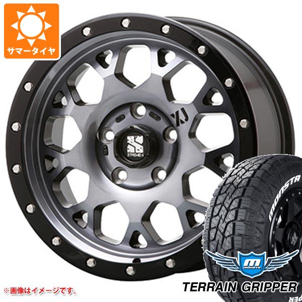 【タイヤ交換対象】エクリプスクロス GK系用 サマータイヤ モンスタ テレーングリッパー 225/65R17 106T ホワイトレター MLJ エクストリームJ XJ04 7.0-17 タイヤホイール4本セット